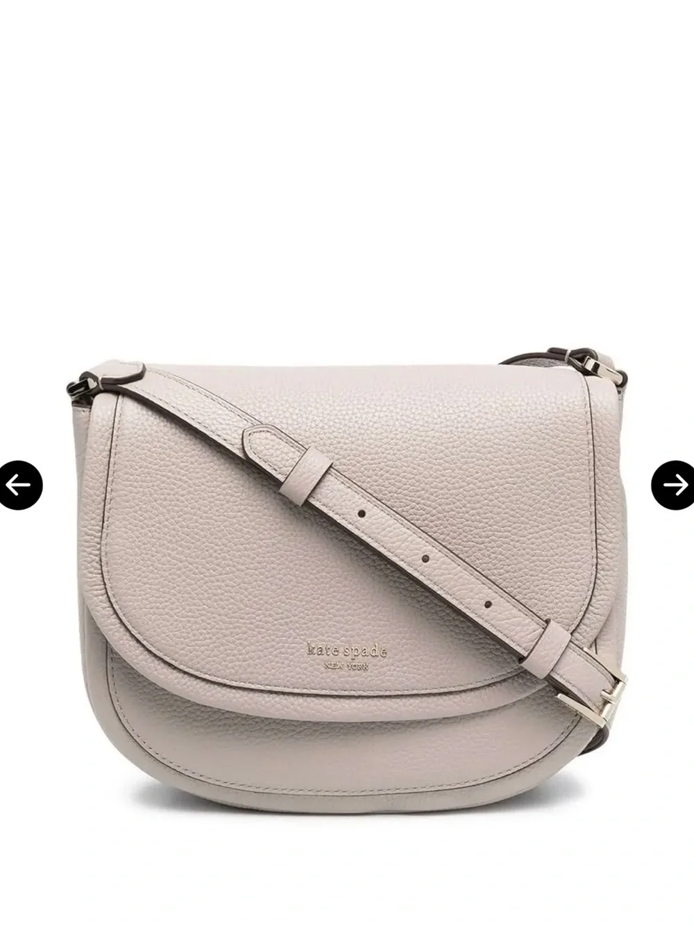 Kate Spade Roulette Leather Small Saddle Crossbody